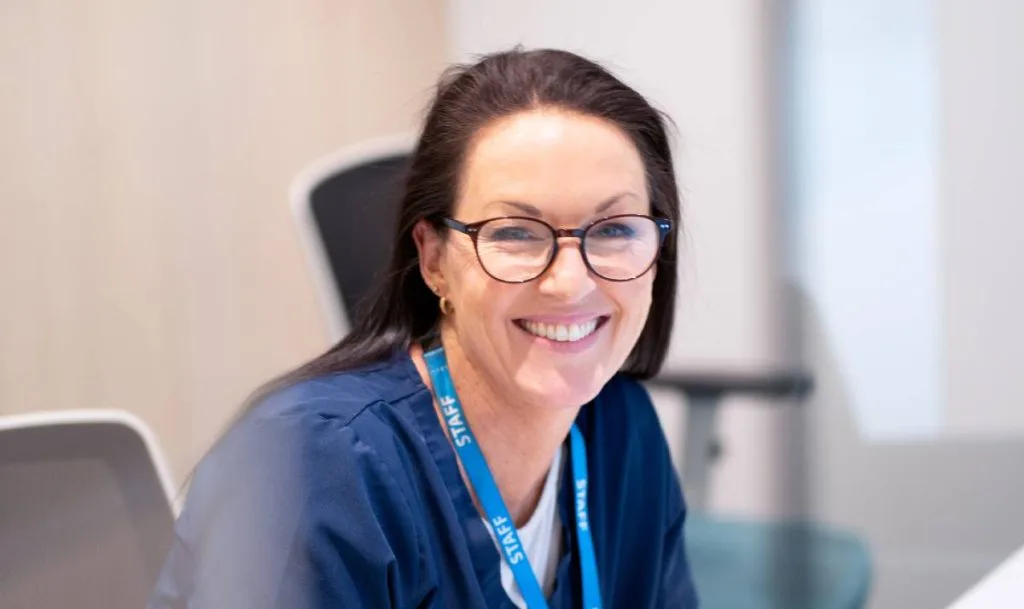 Our team of primary care doctors, nurses, healthcare assistants, and support staff work together to provide you with the best care. Photo is showing Nurse Melinda Brooker.