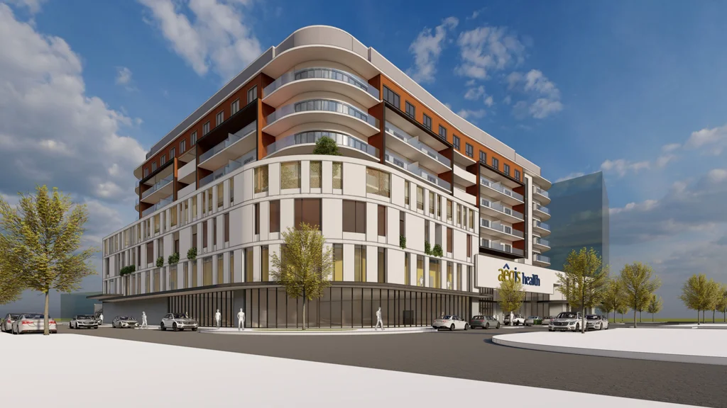 Aegis Health Joondalup side elevation
